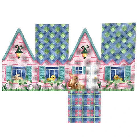 NTG TS381 - Easter Cottage Blue Lattice Roof