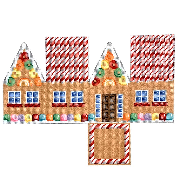 NTG TS386 - Red Cane Roof Gingerbread Cottage