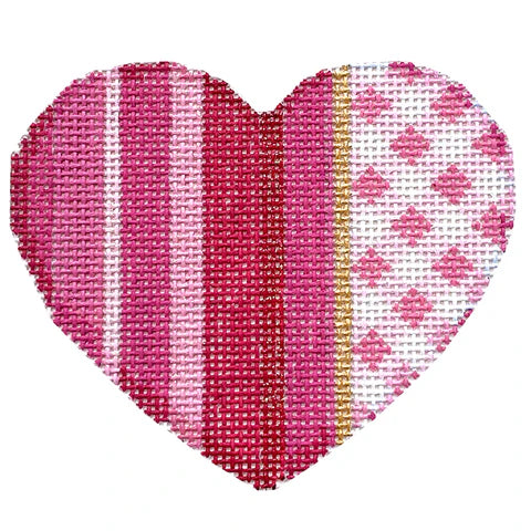 NTG TS477  - Pink Ombre/Gingham Medium Heart