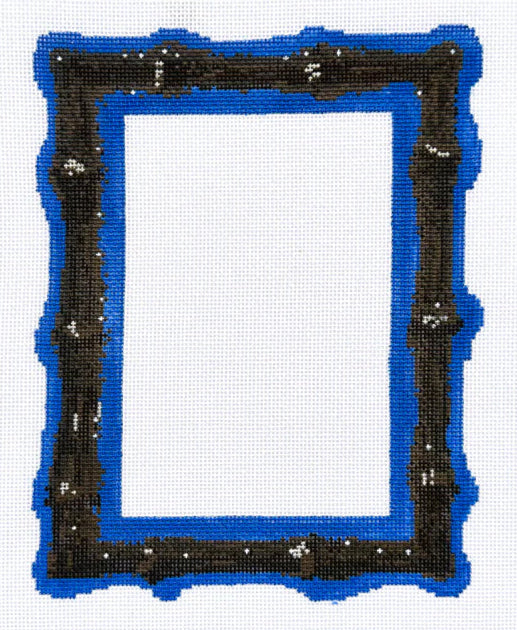 TSC11-B - Burnt Bamboo Picture Frame - Blue