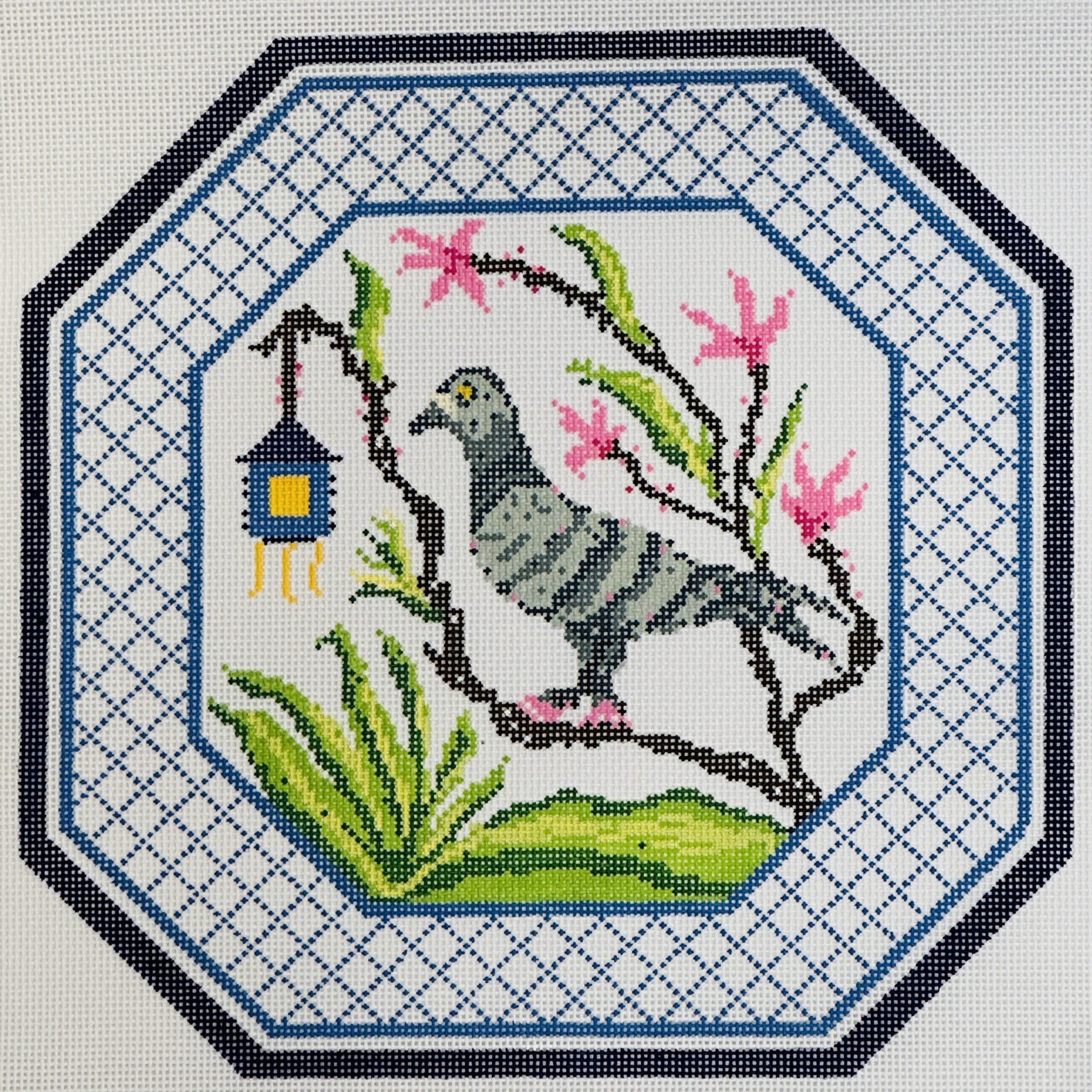 TSC13 - Chinoiserie Pigeon Pillow