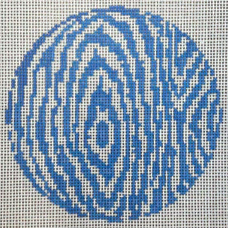 TSC16-B - Faux Bois Round - Blue