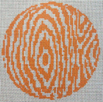 TSC16-O - Faux Bois Round - Orange