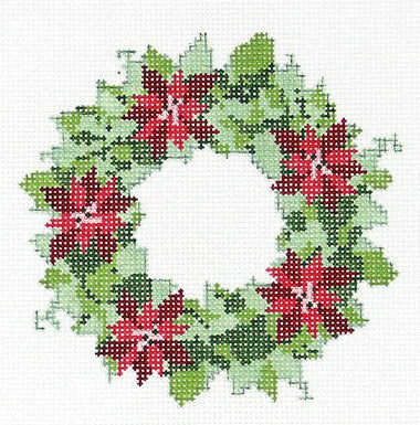 TSS-152 - Mini Poinsettia Wreath