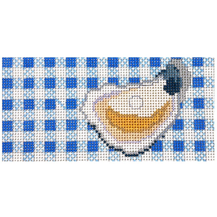 TSS-158 - Oyster on Blue Gingham