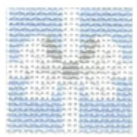 TT112C - White Bow with Light Blue Background