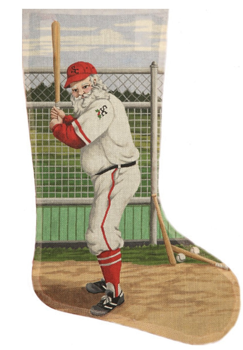 TTAXS155 -13 - Baseball Santa Stocking