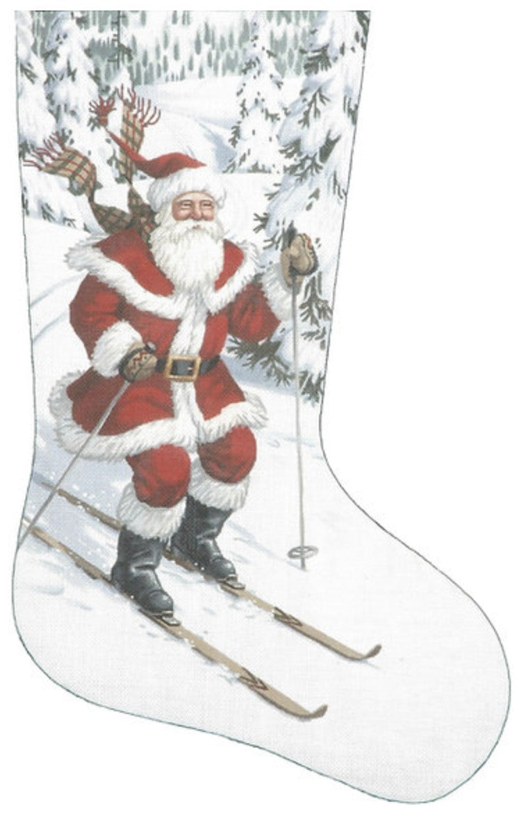 TTAXS269 - Santa Skiing Stocking