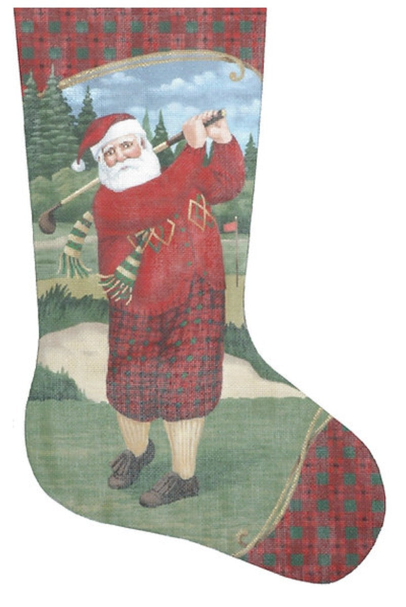 TTAXS306 - Santa Teeing Off Stocking