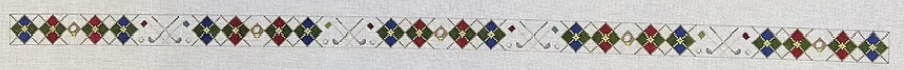 TTB178 - Argyle with Crossed Golf Clubs and Flags