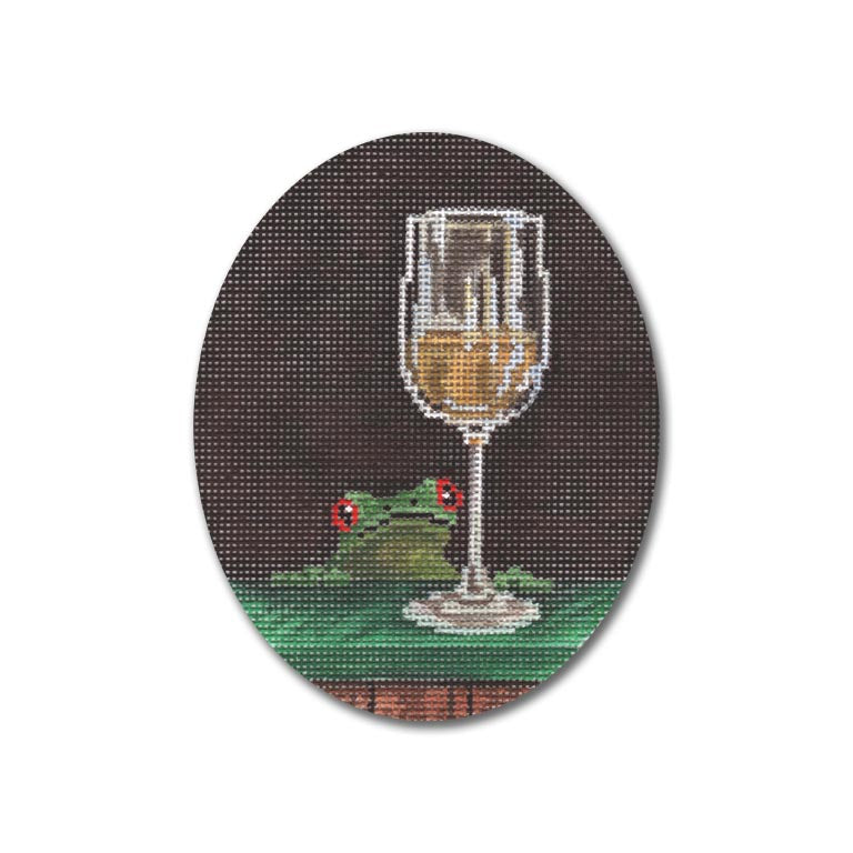 WB-XO02 - Bar Hoppers - White Wine Ornament