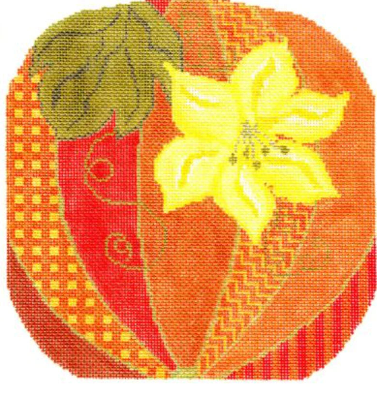 WG11535 and WG11537 - Pumpkin Purse Front and Back