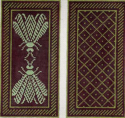 WG11587E - Napoleon's Bee - Aubergne and Lime Eyeglass Case