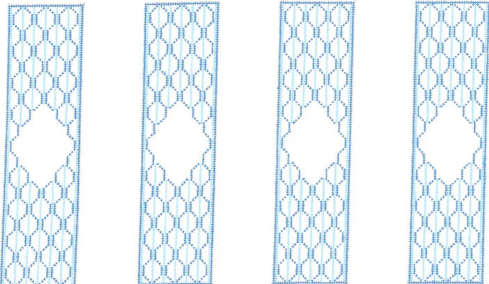 WG11755 - Wedgewood Blue Scallop Napkin Rings