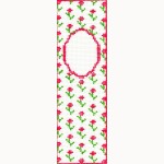 WG11876 - Primrose with Monogram Bookmark