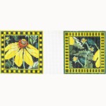 WG12027C - Yellow Echinacea Coasters