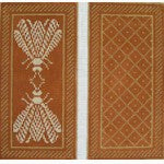 WG12098E - Napoleon's Bee - Terra Cotta and Wheat Eyeglass Case