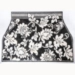 WG12156 - 4 pc Karen's Black and Ivory Damask Purse