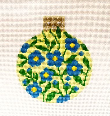 WG12230 - Forget-Me-Not  in Butter Reflection Bauble