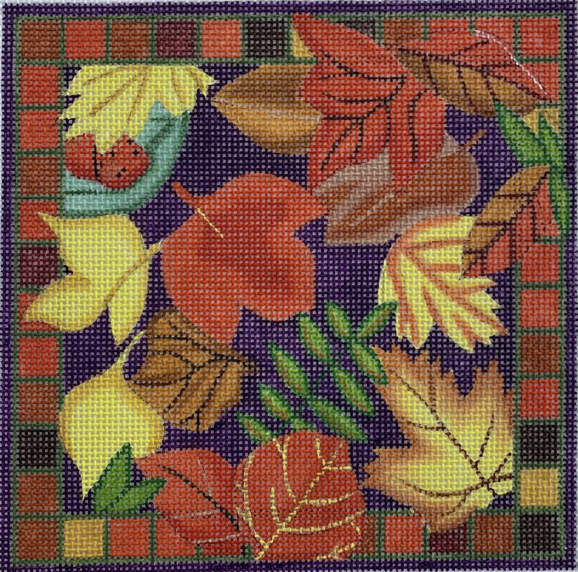 WG12338 - Autumn Leaves Eyeglass Case - 13 CT