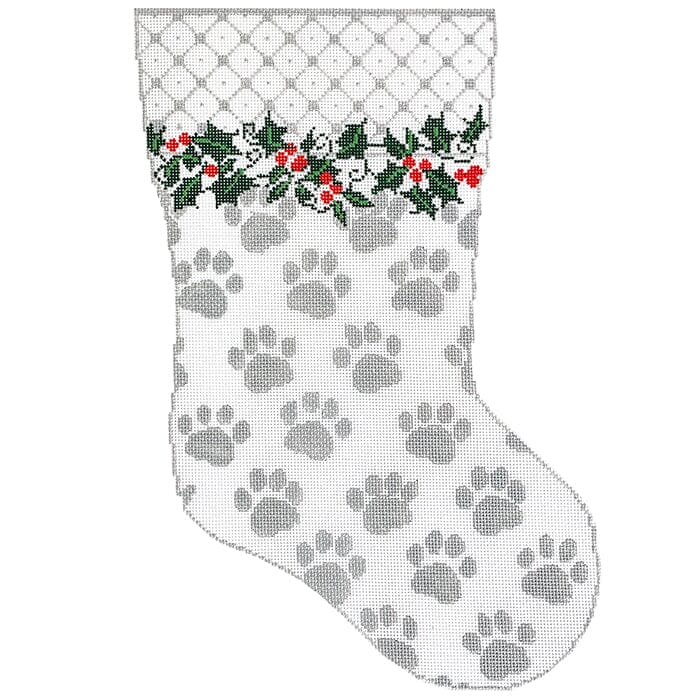 WG12538B - W-My Best Friend's Stocking - Silver