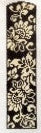 WG12584 - Karen's Damask Bookmark - Black and Ivory