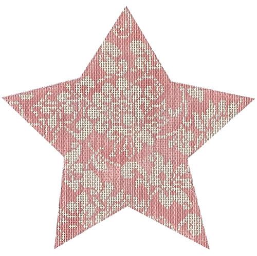 WG12590 - Karen's Damask 6" Star - Pink