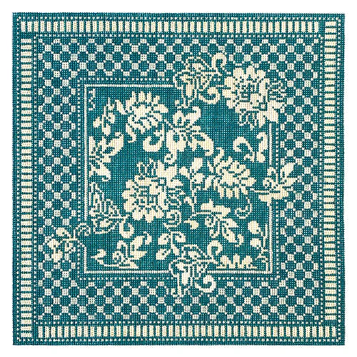 WG12677 - Karen's Teal Damask Pillow