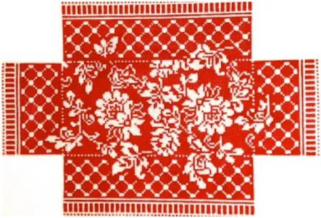 WG12690 - Karen's Damask Brick - Red