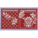 WG12692N - Karen's Red Damask Needle Case -