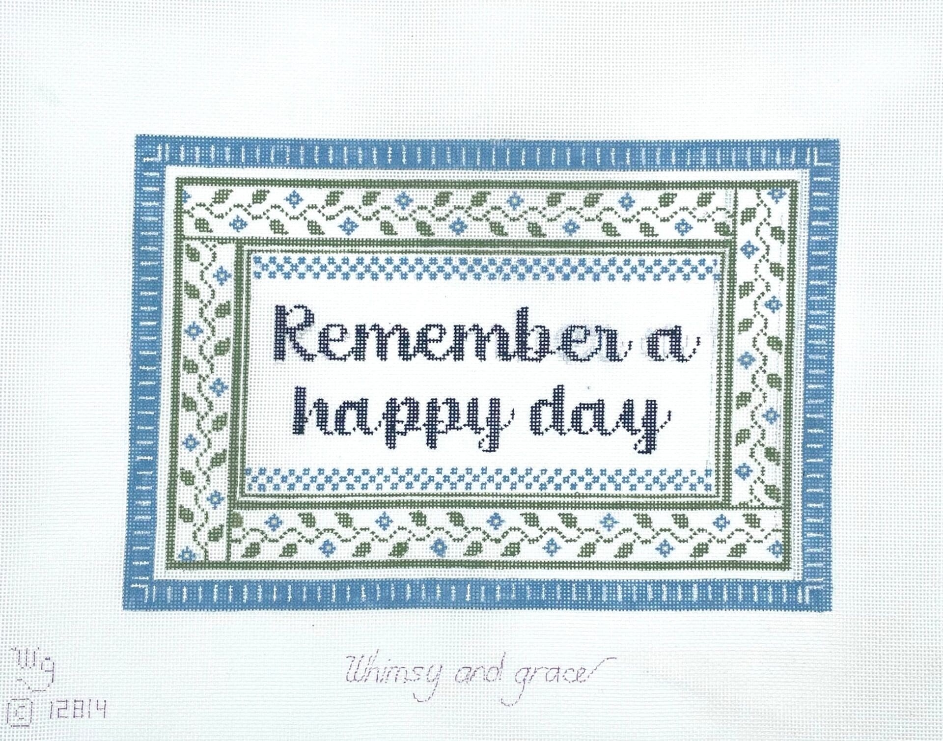 WG12814 - Remember a Happy Day Pillow