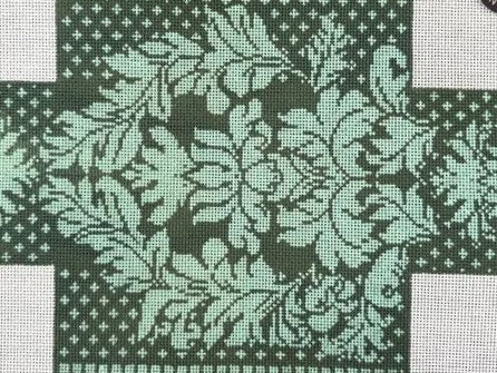 WG12866 - Royal Damask Brick - Green