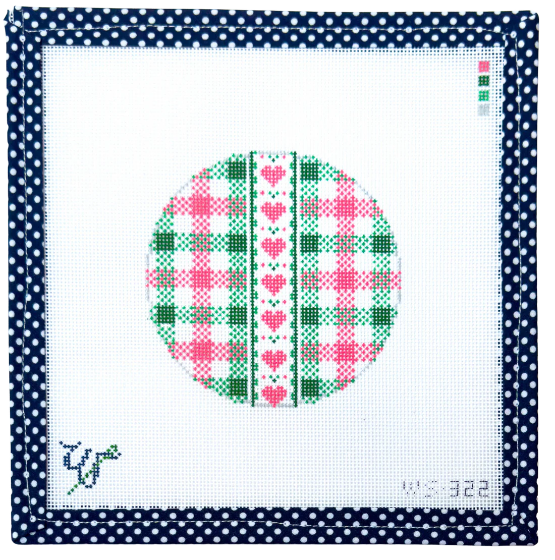 WS-322 - Preppy Gingham Round