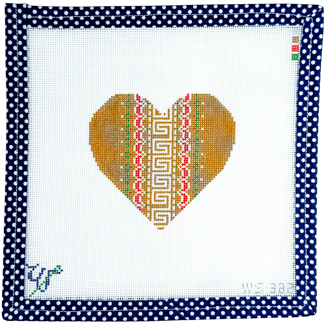 WS-382 -Gingerbread Greek Key