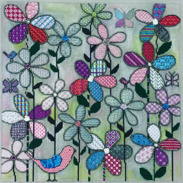 Watercolor Daisies - Large