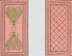 WG11590 - Napoleon's Bee - Pink and Pesto Eyeglass Case