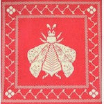 WG12165 - Napoleon's Bees Pillow - Coral and Butter