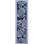 WG12892 - Karen's Damask Bookmark - Blue
