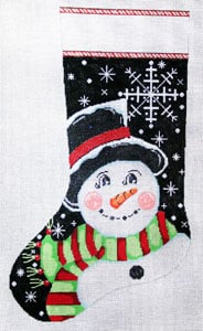 X-151 - Snowflake Snowman Stocking