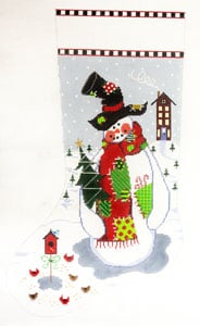 X-164 - Patchwork Snowman