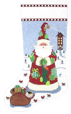 X-164A - Patchwork Santa