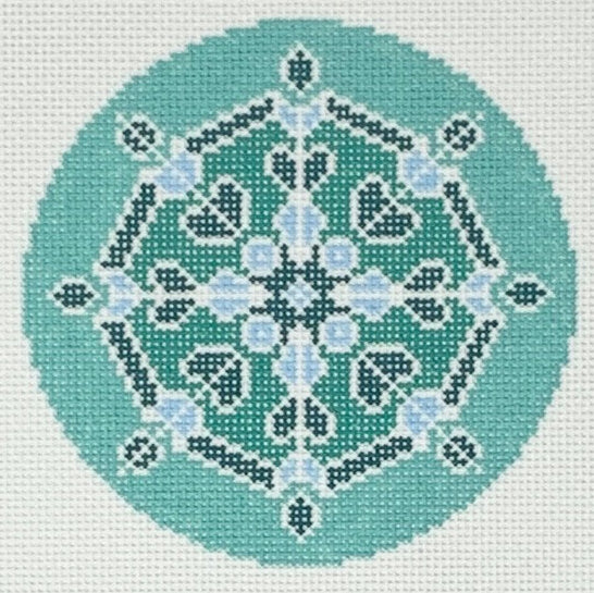 X-29 - Dark Teal Snowflake