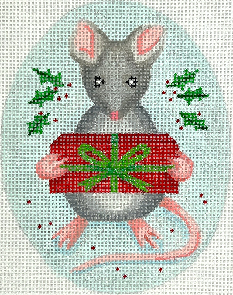 XM-153 - Mouse with Gift and Holly