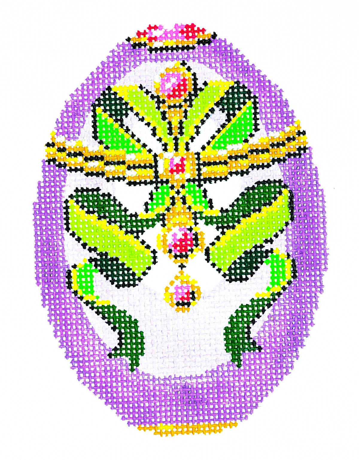 XM460 - Faberge Egg - Jewels and Green Ribbon