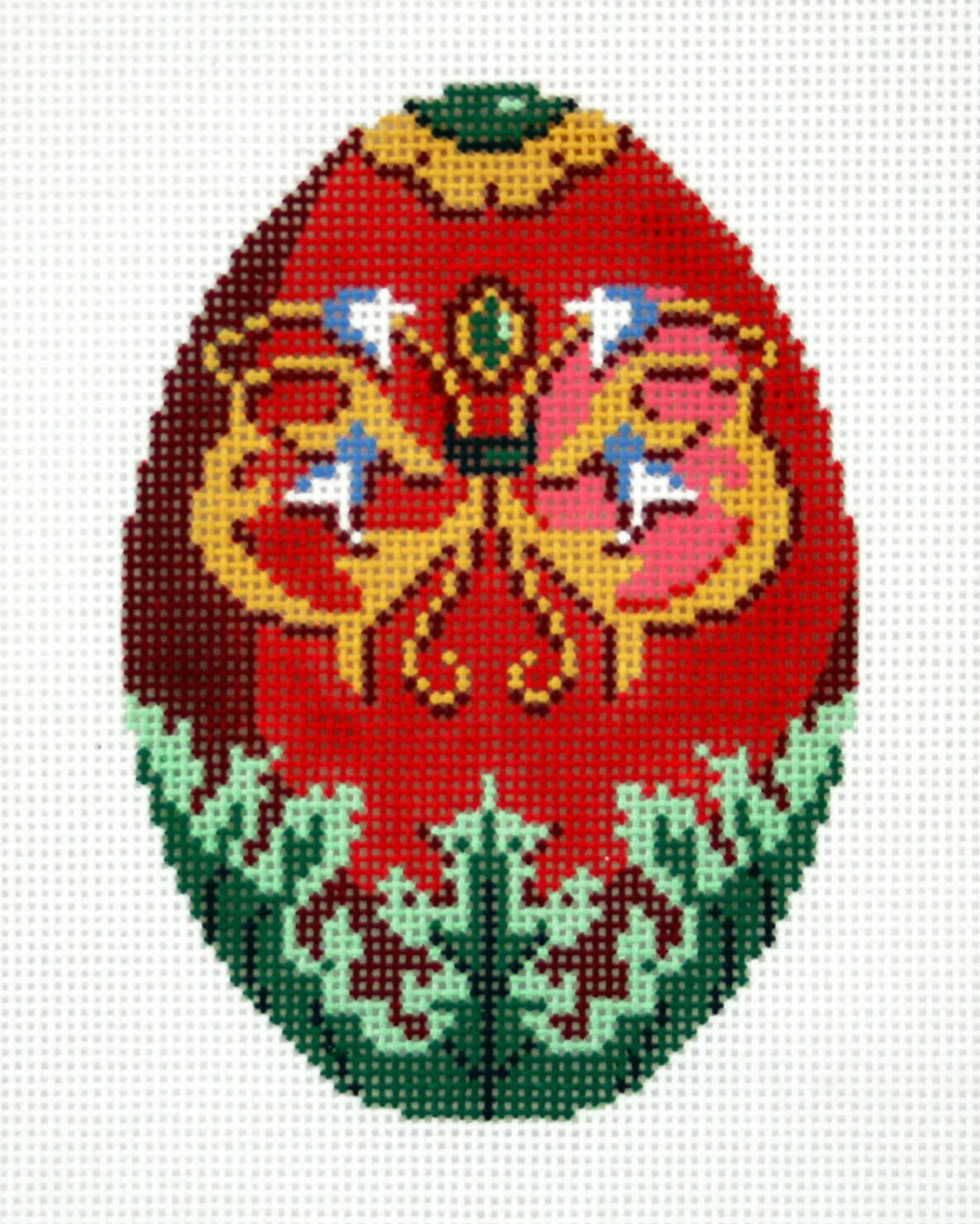 XM493 - Faberge Egg - Emblem on Red