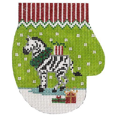 XO-144P - Zebra with Packages Mitten