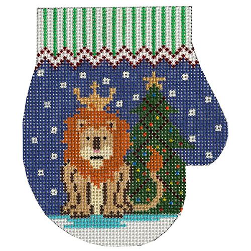 XO-144R - Lion with Tree Mitten