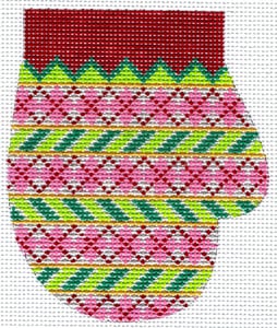 XO-146I - Argyle and Stripes Mitten