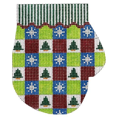 XO-146J - Trees and Snowflakes Mitten