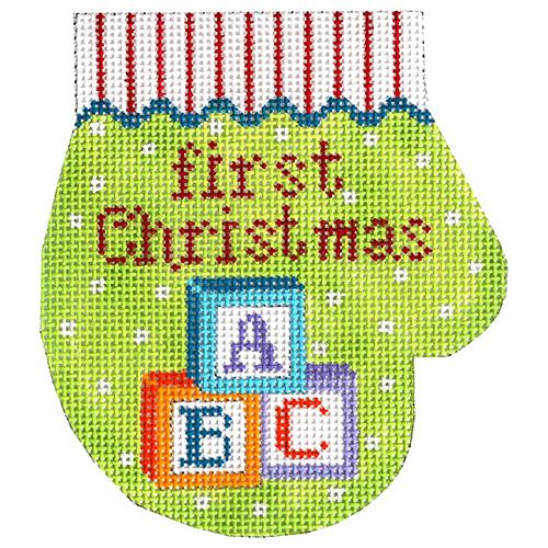 XO-146M - First Christmas with Blocks Mitten